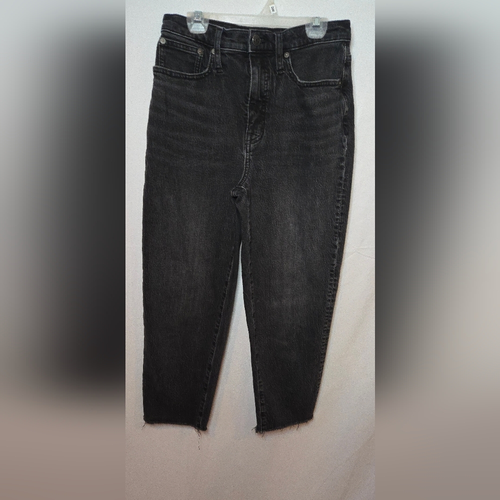 Madewell Balloon Barrel Black Wash Denim Jeans Women's 26/2